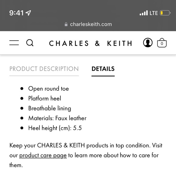 Brand New Charles & Keith Nadine Strappy Platform Black Sandals - Picture 4 of 5